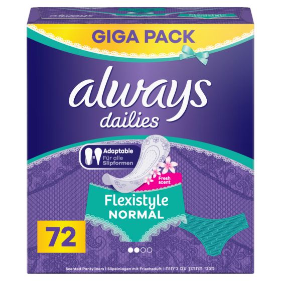 Always Sanitary Towels 72pcs Normal Fresh normal