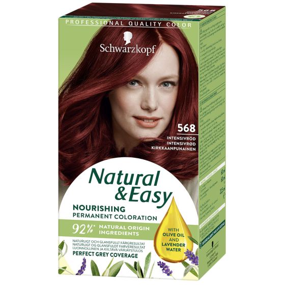 Schwarzkopf Natural & Easy hårfarge 568 intensive red
