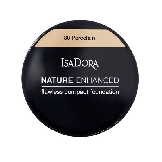 Isadora Nature Enhanced Flawless Compact Foundation 80 porcelain