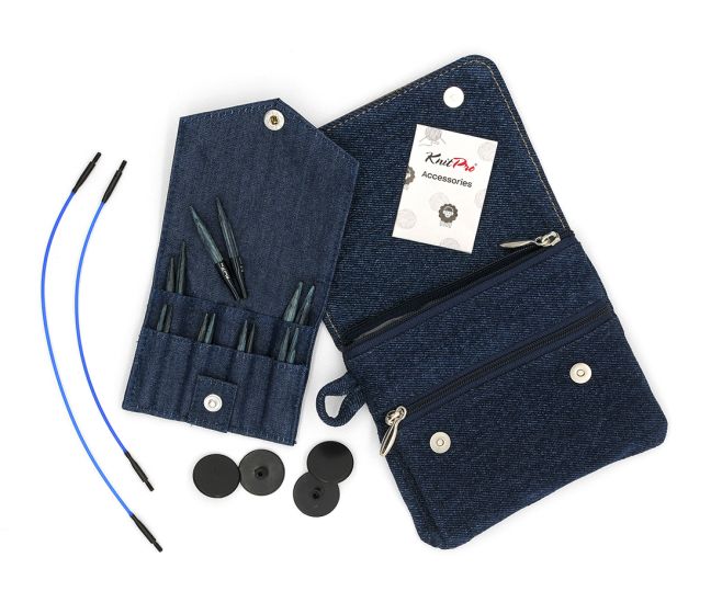 Spesial utskiftbare pinner Denim Special Coll, 3.0-6.0 mm Blå