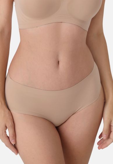 Brief Midi bonded mikro Beige