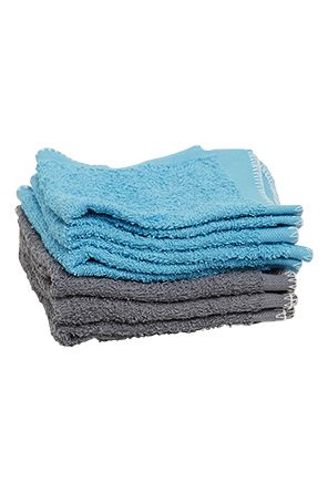 Bekvem vaskeklut 6pk grå og blå
