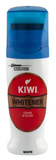 Kiwi hvit farge krem for sko i lær og tekstil hvit