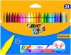 Bic Kids plastic decor 24pk 24 farger