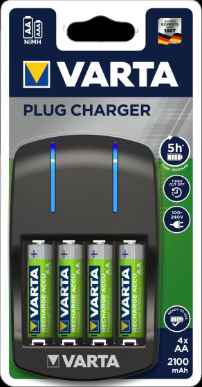 Accu Power lader for AA og AAA batterier 2100mAh standard