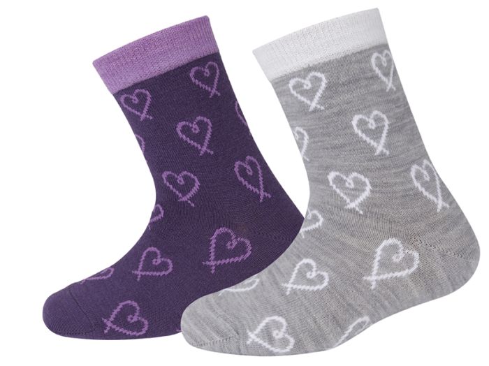 Safa Vimle sokker rosa/grå