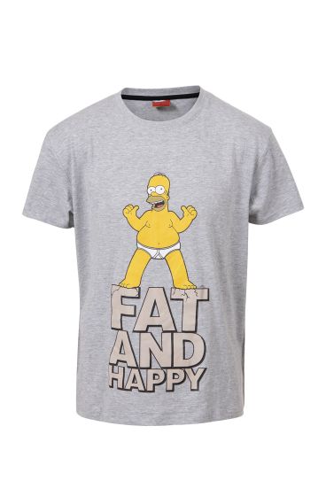 Denim & Casual Homer t - shirt gråmelert