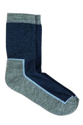 Safa Ullfrotte sokker 2pk blå/grå