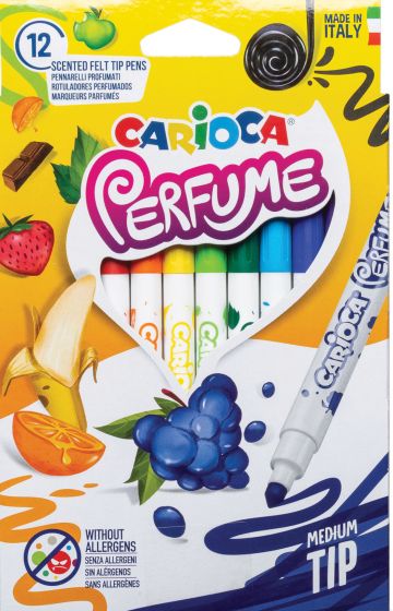 Tusjpenner med duft Carioca 12 farger