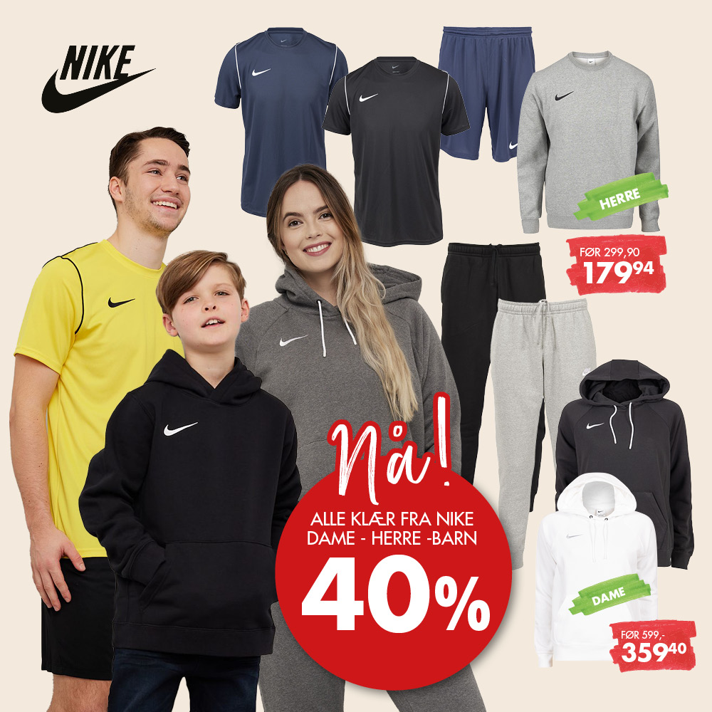 -40% på Nike 