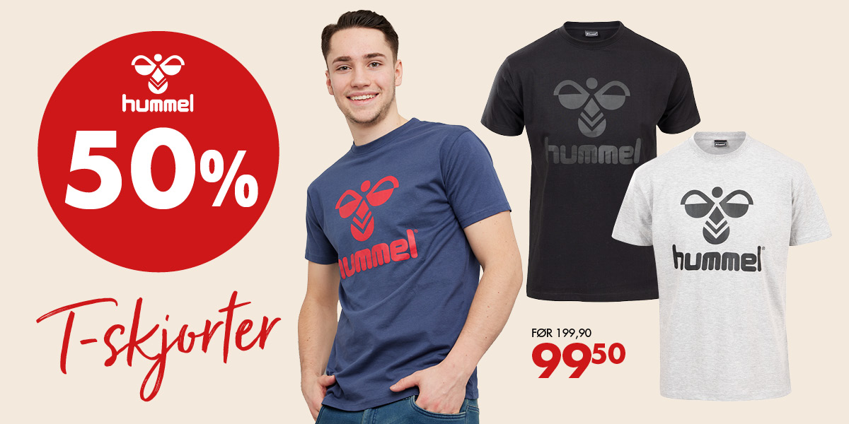T-skjorter fra Hummel 50%